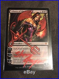 1X Liliana of the Veil MTG MAGIC THE GATHERING FOIL INNISTRAD ALTERED SIgned