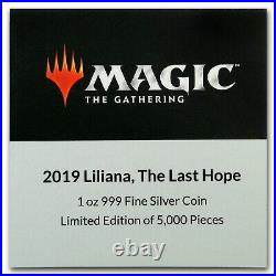 2019 MAGIC THE GATHERING-Liliana, The Last Hope, 1oz Silver $2 Magic