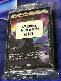 2019 MTG War Of The Spark Open House Sealed Promo Pack Lilianas Triumph X35