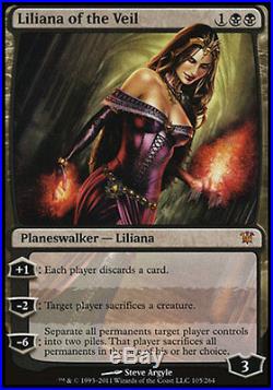 2x Liliana of the Veil M/NM MTG Innistrad Mythic Planeswalker