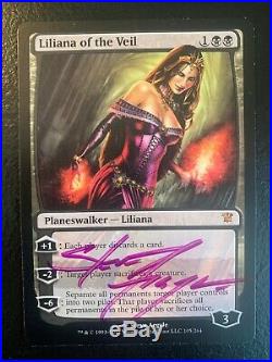 2x NM Liliana of the Veil (Innistrad) SIGNED by Argyle MTG Magic the Gathering