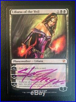 2x NM Liliana of the Veil (Innistrad) SIGNED by Argyle MTG Magic the Gathering