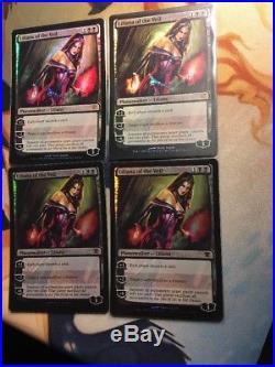 4 FOIL Liliana of the Veil Innistrad Magic Free Shipping SP/LP HP