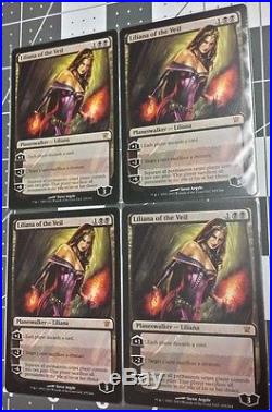 4 FOUR Liliana of the Veil Shadows over Innistrad mythic rare playset NM/LP