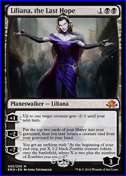 4 X MTG Liliana, the Last Hope Planeswalker Mythic Rare Eldritch Moon Presale