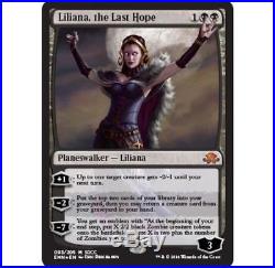 4x 2016 SDCC Liliana, The Last Hope FOIL ZOMBIE PLAYSET Magic the Gathering