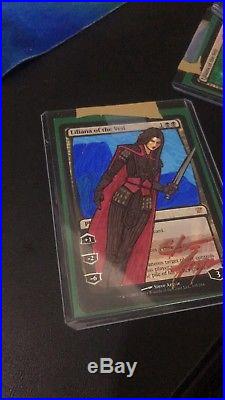 4x Altered by Artist Liliana of the Veil NM/M condition. One of a Kind Set