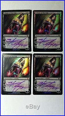 4x Foil Innistrad Liliana of the Veil Signed Magic the Gathering MTG