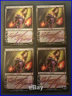 4x Liliana of the Veil (Innistrad) NM MtG Signed