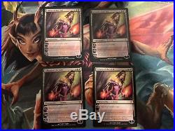 4x Liliana of the Veil Innistrad NM play set with extras