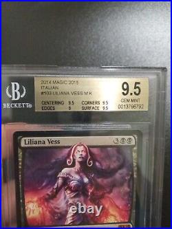 BGS 9.5 POP 1 Liliana Vess, 9.5 GEM MINT, MTG, Mythic Rare ITA 9.5 MAGIC 2015