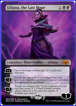 Foil Liliana, the Last Hope Guilds of Ravnica Mythic Edition MTG Masterpiece