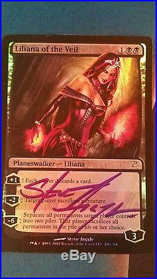 Foil Signed Liliana of The Veil (Innistrad LP)