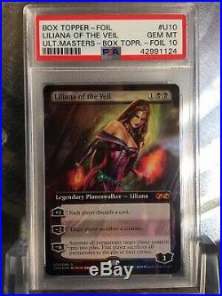 Liliana Of The Veil PSA 10 Box Topper Ultimate Masters Magic The Gathering POP 1
