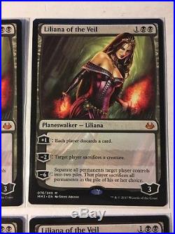 Liliana Of The Veil x4 MM 2017 Great condition NM