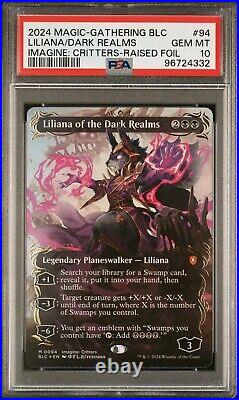 Liliana of the Dark Realms (Borderless) (Raised Foil) Commander Bloomburrow