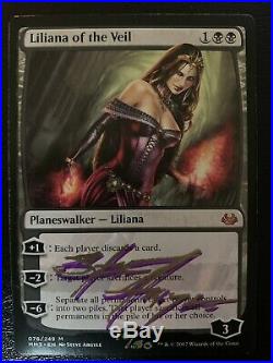 Liliana of the Veil Artist Proof Signed Sketched Modern Masters 2017 MM17 MTG