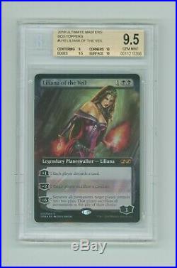 Liliana of the Veil BGS 9.5 Ultimate Masters FOIL BOX TOPPER 99.51010 MTG