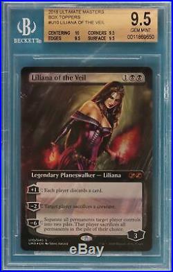 Liliana of the Veil FOIL Ultimate Box Toppers Graded BGS 9.5 GEM MINT 0011869650
