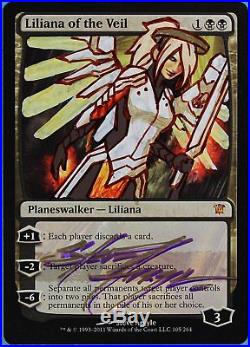 Liliana of the Veil Innistrad NM-M Signed Altered MTG CARD (ID# 37165) ABUGames