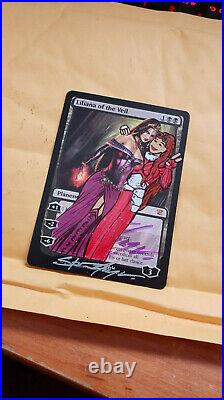 Liliana of the Veil MTG Altered with Chandra & Signed by Steve Argyle