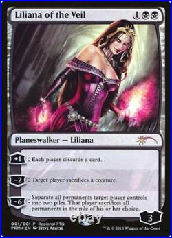 Liliana of the Veil NM Foil English Promos Pro Tour Magic Card Tracked Shipping