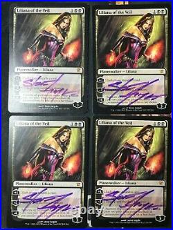 Liliana of the Veil Signed Playset Innistrad MTG Magic the Gathering