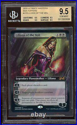 Liliana of the Veil Ultimate Masters toppers, BGS 9.5 quad GEM MINT. Pop 64
