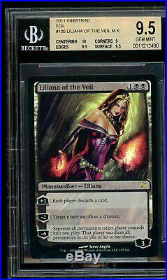 Liliana of the Veil foil Innistrad, BGS 9.5 GEM MINT. MTG (pop 1 of 24)