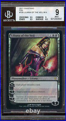 Liliana of the Veil foil Innistrad, BGS 9 MINT. MTG (pop 1 of 14)