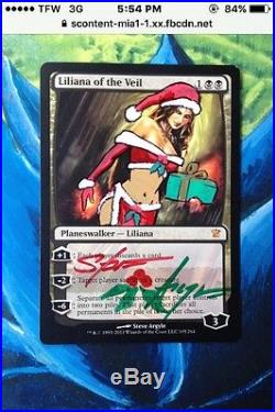 Liliana of the veil mtg altered and signed by Steve argyle