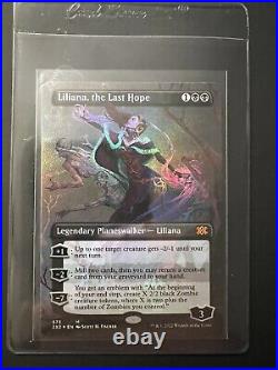 Liliana, the Last Hope Borderless Textured FOIL Mint / NM Double Masters 2022