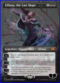Liliana, the Last Hope Textured Foil Extended Art Double Masters 2022 LP MTG