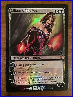 MTG Foil Liliana Of The Veil 3x Innistrad Signed By Artist