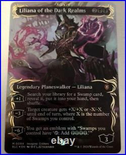 MTG Liliana of the Realm of Darkness Full Art Version Raised Foil Specification