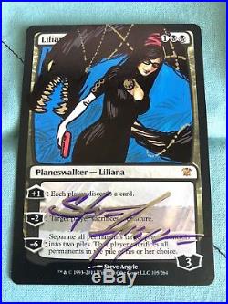 MTG Liliana of the Veil Altered and Signed Bayonetta