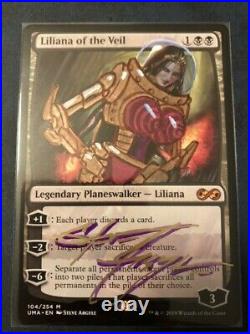 MTG Liliana of the Veil Altered and Signed by Steve Argyle (NM)