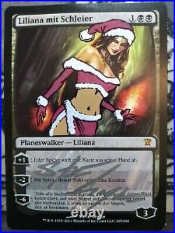 MTG Liliana of the Veil Angel Altered and Signed by Steve Argyle (NM) GERMAN