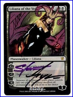 MTG Liliana of the Veil Devil Altered and Signed by Steve Argyle (GD)