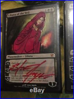 MTG Magic the Gathering Liliana of the Veil altered signed Game Of thrones