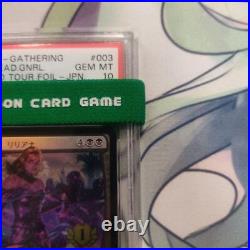 MTG Magic the Gathering PSA10 Liliana Dreadhorde General 003/003 Foil Japanese