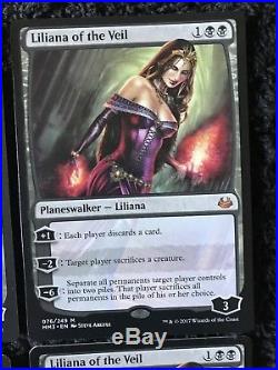 MTG Magic the Gathering X4 Liliana of the Veil Modern Masters 2017