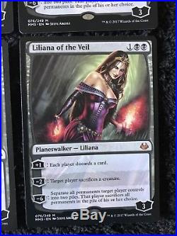 MTG Magic the Gathering X4 Liliana of the Veil Modern Masters 2017