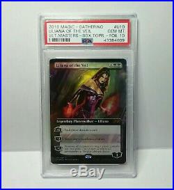 MTG PSA 10 Liliana of the Veil Ultimate Masters Foil Booster Box Topper BGS