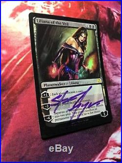 MTG X1 SIGNED FOIL LILIANA OF THE VEIL LP INNISTRAD mythic modern legacy planesw