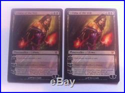 MTG magic the gathering liliana of the veil NM x2 mythic rare innistrad two