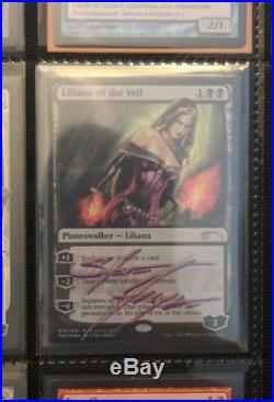 Magic the Gathering MTG Foil RPTQ Promo Liliana of the Veil Signed by Artist