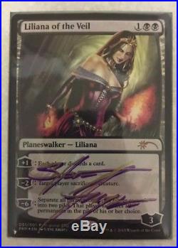 Magic the Gathering MTG Foil RPTQ Promo Liliana of the Veil Signed by Artist