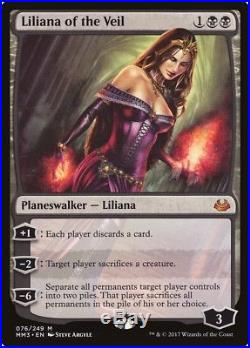 Magic the Gathering MtG 4x x4 Liliana of the Veil Modern Masters 2017 NM