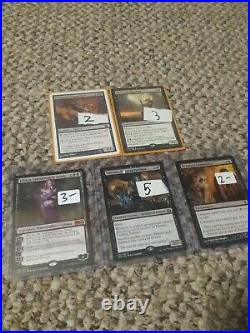 Magic the gathering collection lot, various rares, foil windswept heath SIGNED